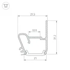 Профиль STRETCH-S-20-WALL-SIDE-2000 (RESPECT-ST)