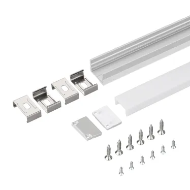 Профиль с экраном SL-SLIM20-H13-2000 ANOD+OPAL (, Алюминий)