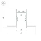 Профиль SL-COMFORT22-FANTOM-2000 ANOD (, Алюминий)