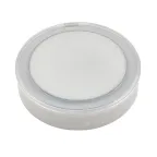 Зеркало карманное с подсветкой (1Х+2Х) ULK-F70 2AAA WHITE На батарейках 2AАА (не в/к). Белый. ТМ