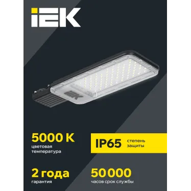 Светильник светодиодный консольный ДКУ 1011-120Ш 5000К IP65 IEK