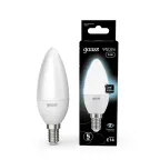 Лампа светодиодная LED 9.5 Вт 950 лм 4100К свеча нейтральный E14 AC 220В Black Gauss