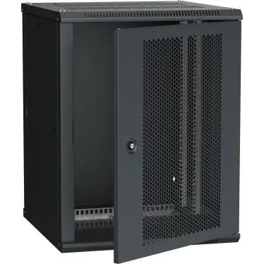 Шкаф LINEA W 18U 600x600 мм дверь перфорированная RAL9005
