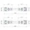 Коннектор питания ARL-LINE-3pin-1000-CON-MF (230V) (IP67 Пластик, 3 года)