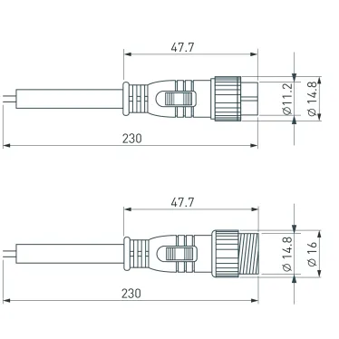 Коннектор питания ARL-LINE-2pin (24V) (Закрытый)