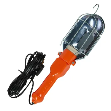 Светильник переносной под лампу Е27 UOL-C25C 60W-E27-15M IP20 ORANGE шнур 15м. выкл. на корпусе. 220В. ТМ Uniel