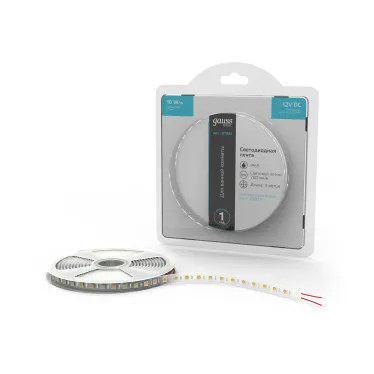 Лента светодиодная LED 5050/60-SMD 10 Вт/м 700 лм/м 4000К DC 12В IP65 10мм (блистер 3м) Basic Gauss