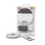 Лента светодиодная LED 5050/60-SMD 10 Вт/м 700 лм/м RGB DC 12В IP20 10мм комплект лента и драйвер (блистер 5м) Basic Gauss