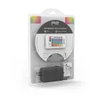 Лента светодиодная LED 5050/60-SMD 10 Вт/м 700 лм/м RGB DC 12В IP20 10мм комплект лента и драйвер (блистер 5м) Basic Gauss