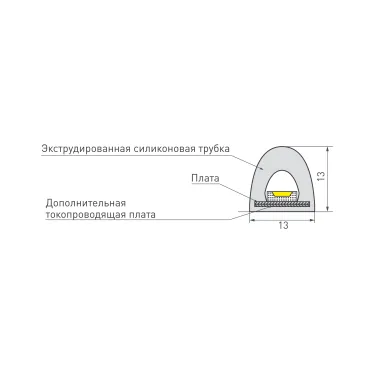 Лента герметичная RTW-PWT-A180-13мм 24V Day4000 (14.4 W/m, IP68, 2835, 5м) (14.4 Вт/м, IP68)
