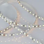 Лента гибкая светодиодная на самоклеящейся основе. ULS-2835-120LED/m-8мм-IP20-DC24V-9,6W/m-5м-3000K Катушка 5 м. в герметичной упаковке. (3000K).