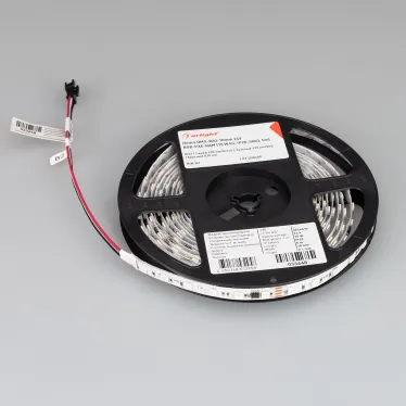 Лента DMX-B60-10mm 24V RGB-PX6-RAM (15 W/m, IP20, 5060, 5m) (, бегущий огонь)