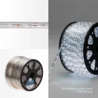 Дюралайт LED, свечение с динамикой 3W - белый Эконом 24 LED/м, 100 м