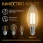 Лампа светодиодная филаментная LED 9 Вт 680 лм 2700К свеча теплый E14 AC 220В прозрачная колба Black Filament Gauss