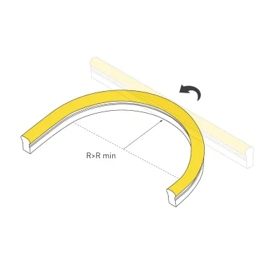 Лента светодиодная герметичная WAVE-SIDE-A120-12x25mm 230V Red (12 W/m, IP67, 50m, wire x2) (ARL, Грибовидная форма)