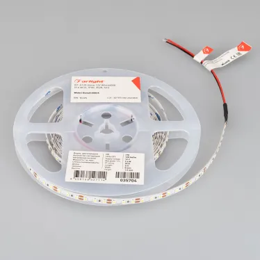 Лента NT-A120-8mm 12V White6000 (9.6 W/m, IP20, 3528, 5m) (, Открытый)