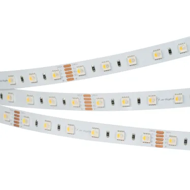Лента LED RT-B60-12mm 24V RGBW-Day-4-in-1 (19.2 W/m, IP20, 5060, 5m) (ARL, Открытый)