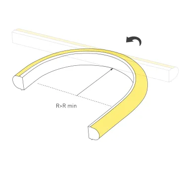 Лента светодиодная герметичная DMX MOONLIGHT-TOP-B84-16x15mm 24V RGB-PX7 360deg (18 W/m, IP67, 5m, wire x2) (ARL, Вывод боковой, 3 года)