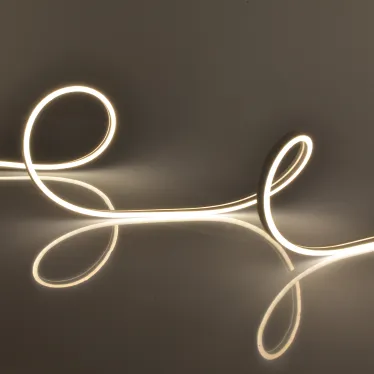 Светодиодная гибкая герметичная лента. NEON ULS-N03-2835-100LED/m-8mm-IP67-DC12V-11W/m-5M-3000K катушка 5м в блистере теплый белый свет 3000K