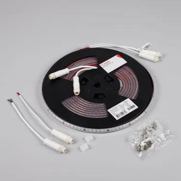 Лента светодиодная герметичная SPI-PS-A120-12mm 24V Day4000-PX6-BPT (11 W/m, IP67, 2835, 5m) (ARL, адресная, бегущий огонь, 120 LED/m)