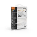 Лента светодиодная LED 2835/120-SMD 14.4 Вт/м 1400 лм/м 3000К DC 12В IP20 8мм комплект лента и драйвер (блистер 5м) Basic Gauss