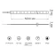 Лента светодиодная LED 2835/120-SMD 14.4 Вт/м 1400 лм/м 3000К DC 12В IP20 8мм (блистер 5м) Basic Gauss