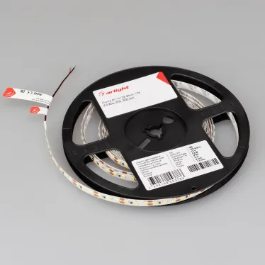 Лента RT-A120-8мм 12V Warm3000 (9.6 W/m, IP20, 2835, 5м) (Открытый)