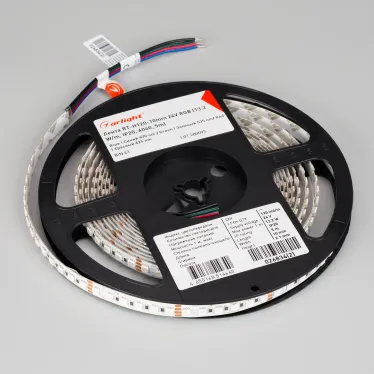 Лента RT-G240-12mm 24V RGB (18 W/m, IP20, 3838, 5m) (, Открытый)
