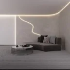 Лента герметичная AURORA-PS-A120-12x6mm 24V Amber (10 W/m, IP65, 2835, 5m) (Arlight, Силикон)
