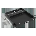 Полка выдвижная клавиатурная 19д 1U 400мм черная by ZPAS