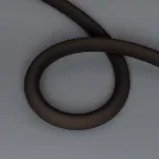 Лента герметичная MOONLIGHT-BLACK-TOP-G280-D25mm 24V RGB 360deg (14.4 W/m, IP65, 3m, wire x1) (Arlight, Вывод прямой, 3 года)