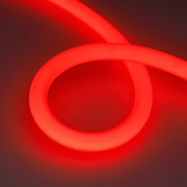 Лента герметичная MOONLIGHT-BLACK-TOP-G280-D25mm 24V RGB 360deg (14.4 W/m, IP65, 3m, wire x1) (Arlight, Вывод прямой, 3 года)