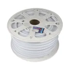 Лента светодиодная ULS-N21-2835-120LED/m-8mm-IP67-220V-8W/m-50M-BLUE бобина
