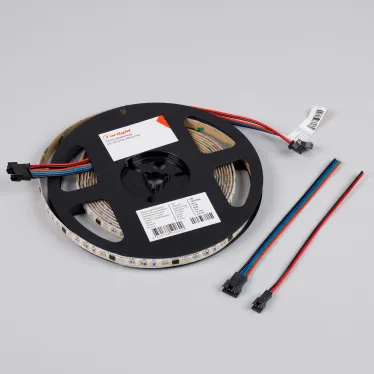 Лента светодиодная герметичная SPI-SE-A120-10mm 24V Warm3000-PX6-BPT (11 W/m, IP65, 2835, 5m) (ARL, адресная, бегущий огонь, 120 LED/m)