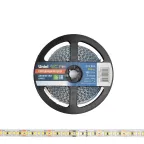 Лента гибкая светодиодная на самоклеящейся основе. ULS-2835-168LED/m-10мм-IP20-DC24V-14W/m-5м-6500K Катушка 5 м. в герметичной упаковке. (6500K).