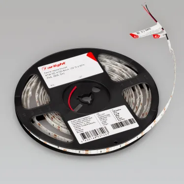 Лента герметичная RTW-SE-A120-8mm 12V Yellow (9.6 W/m, IP65, 2835, 5m) (, 9.6 Вт/м, IP65)