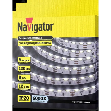Лента светодиодная NLS-335CWS120-8-IP20-12V