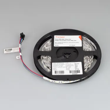 Лента DMX-B60-10мм 24V RGBW-PX6 (18 W/m, IP20, 5060, 5м) (бегущий огонь)