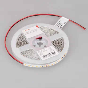 Лента RT-A120-8мм 24V Scarlet (9.6 W/m, IP20, 2835, 5м) (-)
