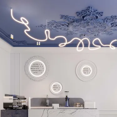 Лента герметичная MOONLIGHT-TOP-M768-D25мм 24V White-MIX 360deg (14.4 W/m, IP65, 2216, 5м, wire x1) (Вывод кабеля прямой)