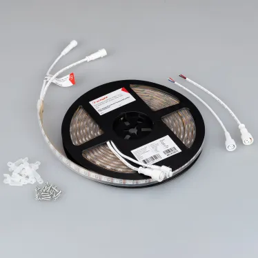Лента герметичная SPI-P-B60-12мм 12V RGB-PX1-BPT (8 W/m, IP66, 5060, 5м) (бегущий огонь)