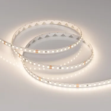 Лента светодиодная RT-A128-8mm 24V Warm3500 (10 W/m, IP20, 5m) (ARL, высокая эффективность 150 лм/Вт, 128 LED/m)