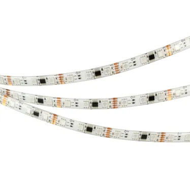 Лента герметичная DMX-SE-B60-10мм 12V RGB-PX3 (14 W/m, IP65, 5060, 5м) (бегущий огонь)