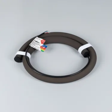 Лента герметичная MOONLIGHT-BLACK-TOP-G280-D25mm 24V RGB 360deg (14.4 W/m, IP65, 1m, wire x1) (Arlight, Вывод прямой, 3 года)