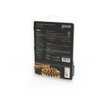 Лента светодиодная LED 2835/60-SMD 4.8 Вт/м 210 лм/м 3000К DC 12В IP20 8мм комплект лента и драйвер (блистер 3м) Black Gauss