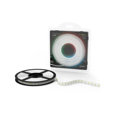 Лента светодиодная LED 5050/60-SMD 14.4 Вт/м 660 лм/м RGB DC 12В IP20 10мм (блистер 5м) Black Gauss