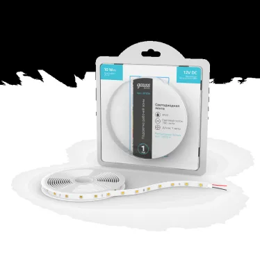 Лента светодиодная Basic LED 5050/60 12V 10W/m 700lm/m 4000K 10mm IP20 1m 1/100 | BT034 | Gauss