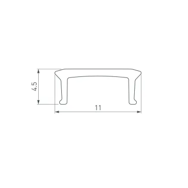 Гибкий неон ARL-NEON-1608PH-SIDE 24V Amber (ARL, 8 Вт/м, IP65)