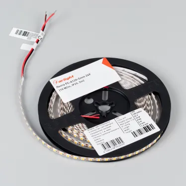 Лента светодиодная FC-A120-5mm 24V Warm2700-CX1 (10 W/m, IP20, 5m) (ARL, резка 1 светодиод, 120 LED/m)