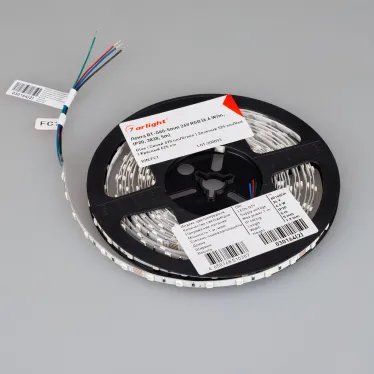 Лента LED RT-G60-5мм 24V RGB (6.6 W/m, IP20, 3838, 5м) (ARL, узкая)